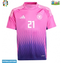 Tyskland Ilkay Gundogan #21 Bortedrakt EM 2024 Kortermet